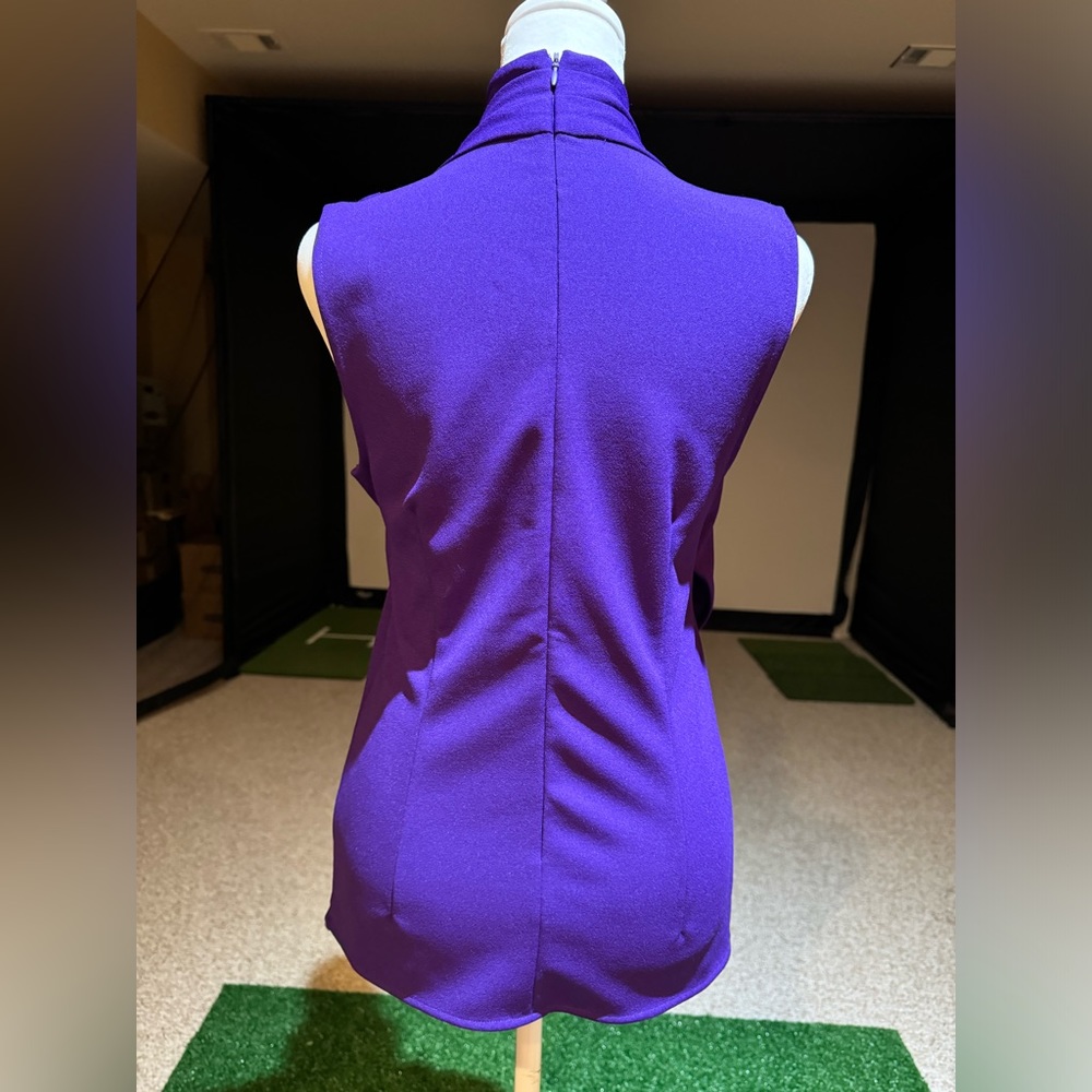 NWOT Lauren Ralph Lauren Women's Sleeveless Top Size S Purple - Picture 5 of 9
